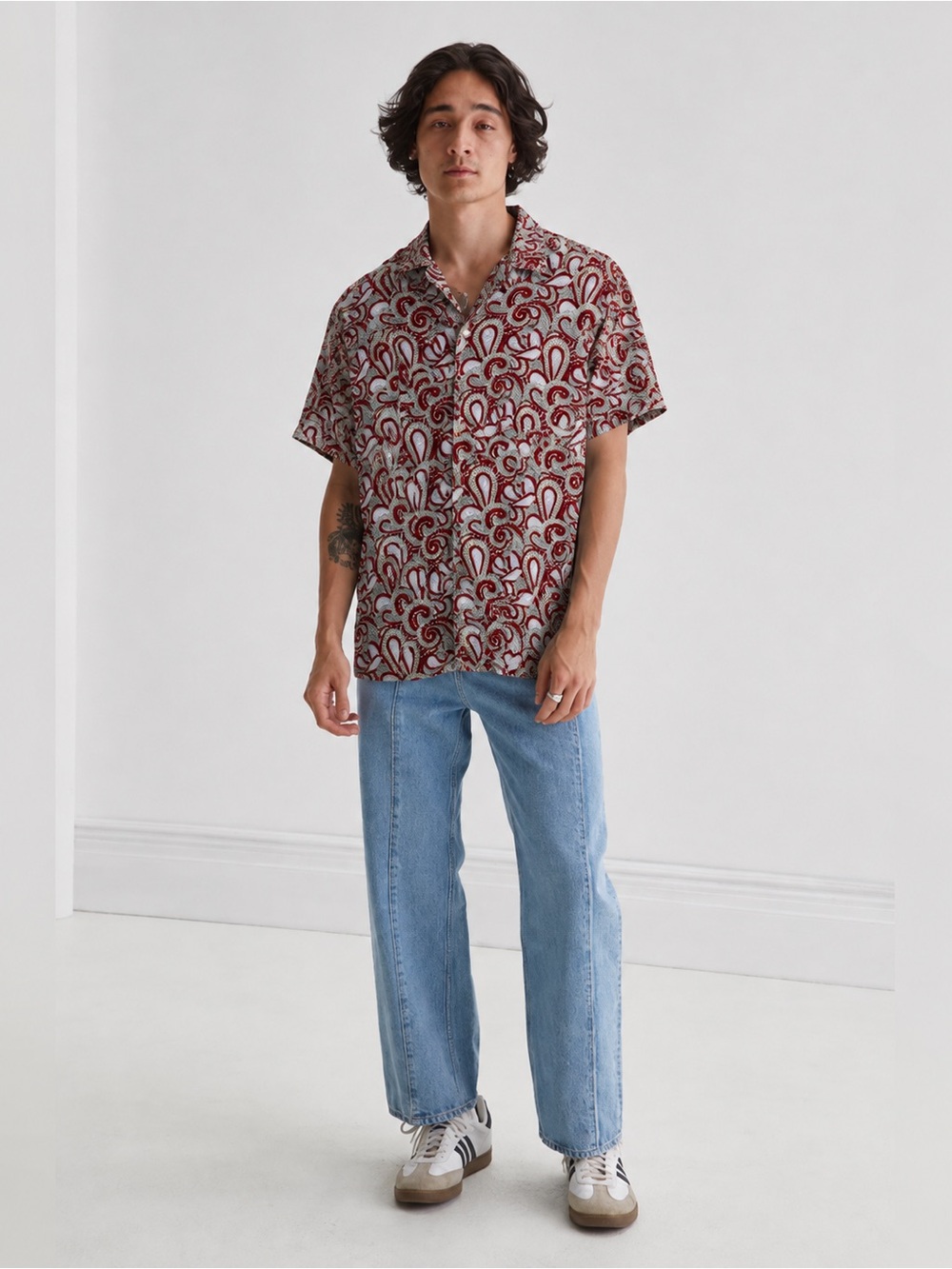 New Raga Sz LG Man Paisley Shirt